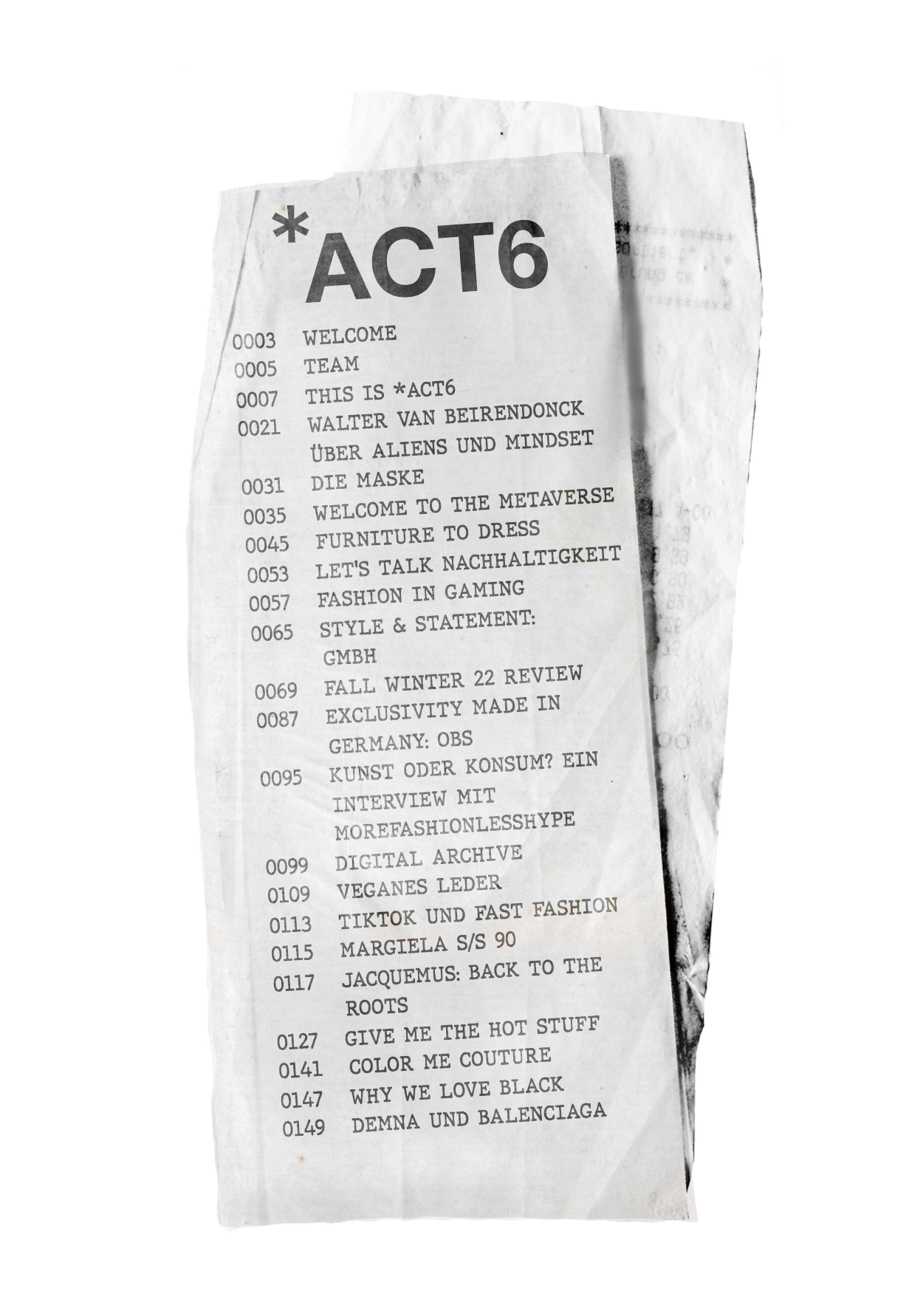 ACT6 Magazine ISSUE #1